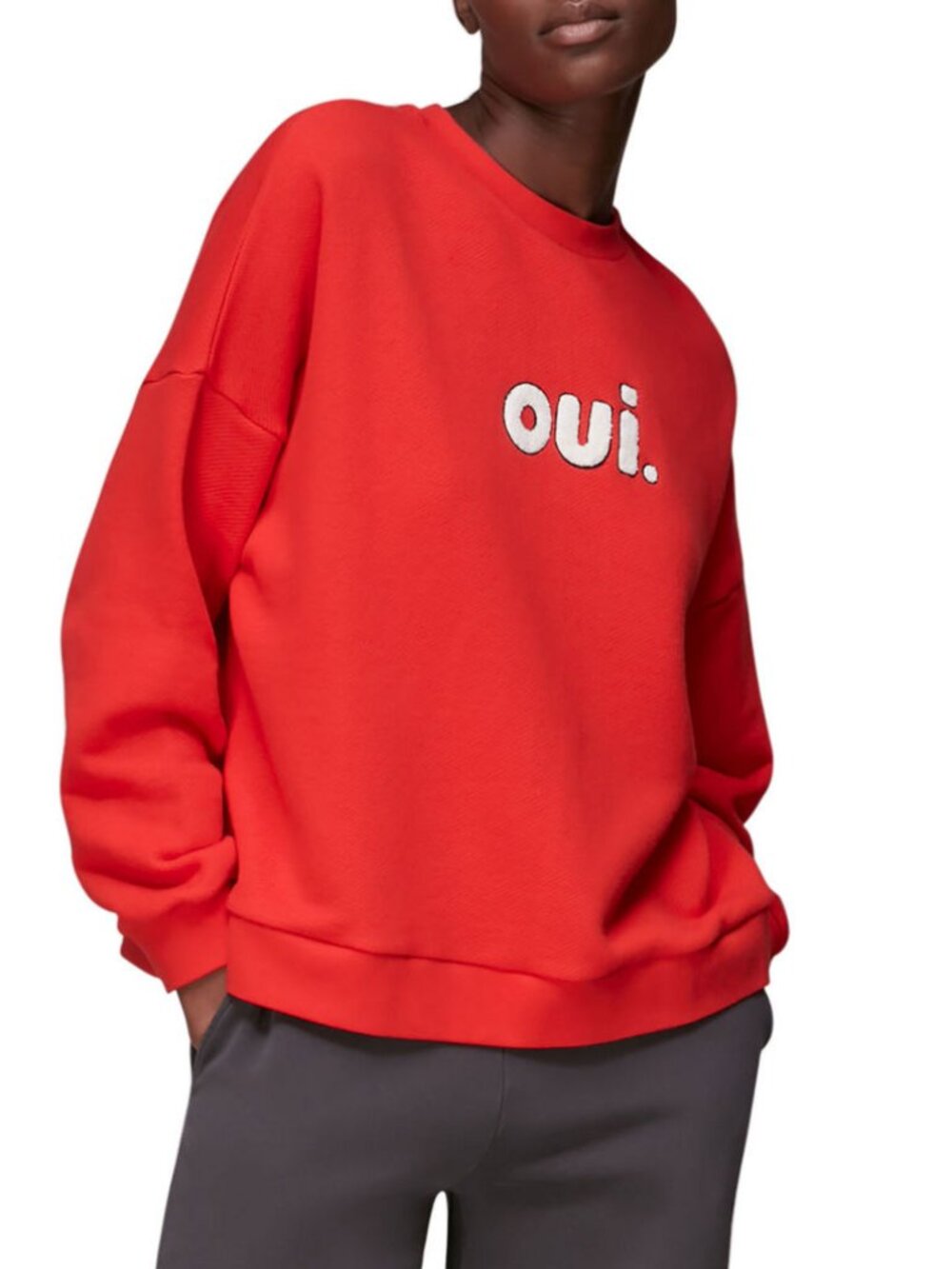 Whistles OUI Logo Sweatshirt Size L